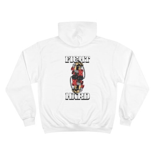 "Stay fearless fight Hard" Ninja with Katana Champion Hoodie