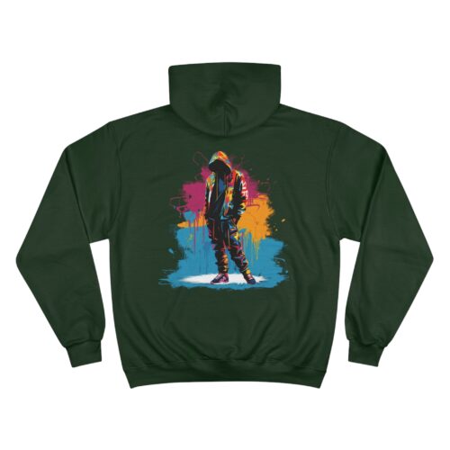 Inspired by Spiders Urban Graffiti Champion Hoodie - Stylish Streetwear for Art Enthusiasts